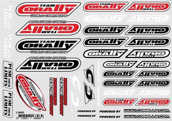 99920 - Sponser Sticker Sheet, Precut - 210x148mm - 1pc